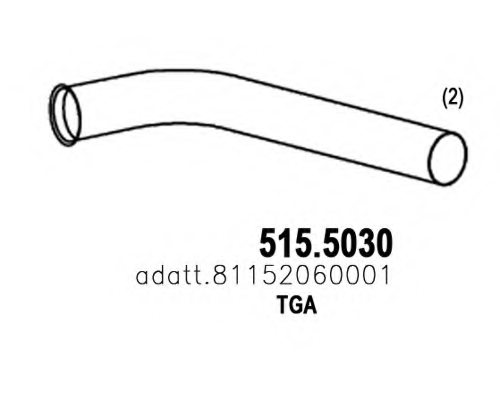 ASSO 515.5030 Exhaust Pipe